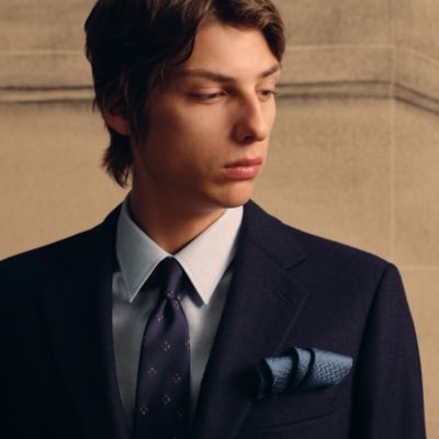 ポケットチーフ - ブルー - メンズ, ネクタイ・スカーフ